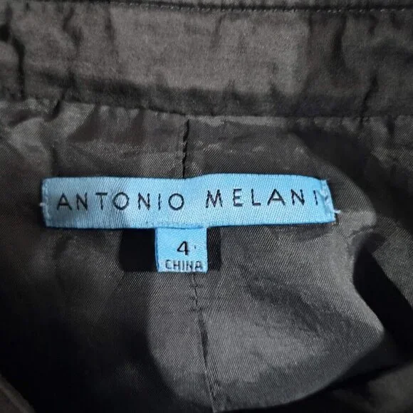 Antonio Melani Lightweight Pocket Jacket Brown Women's Size 4 - Picture 10 of 11